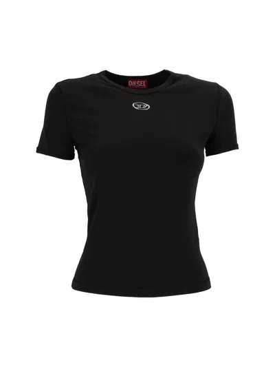 Diesel T-uncutieslong-od Maglietta In Black