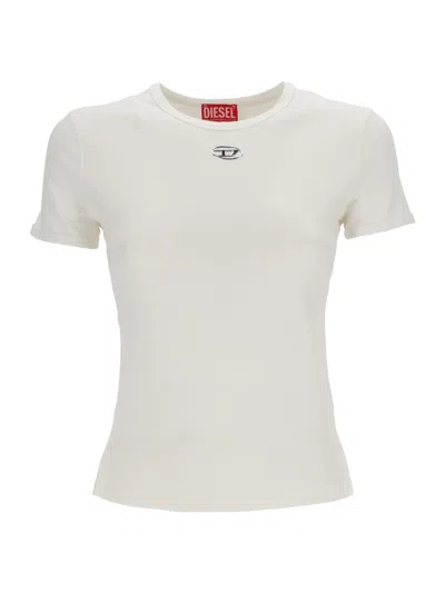 Diesel T-uncutieslong-od Maglietta In White