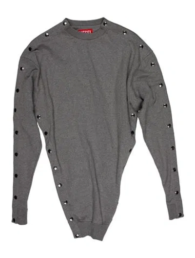 Pre-owned Diesel Turtleneck Mini Dress W/ Tags In Gray