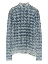 Diesel Turtleneck Sweater In Animal Print