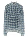 Diesel Turtleneck Sweater In Animal Print