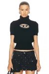 Diesel Turtleneck Sweater In Deep & Black