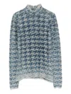 Diesel Turtleneck Sweater In Animal Print