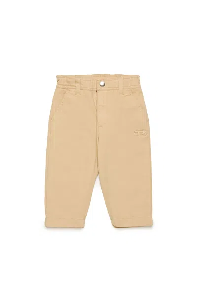 Diesel Pantaloni Chino In Twill In Beige