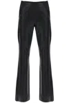 Diesel Solid Color P-lumys Pants With Frayed Detail In Black