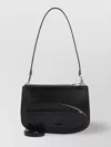 Diesel Embossed Leather Shoulder Bag With Zip Closure