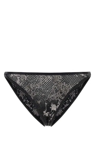 Diesel Two-tone Mesh  X Savage X Fenty Fishnet-string Brief In E7065