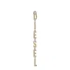 Diesel Two-tone Stainless Steel Drop Earring In Gold