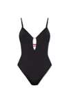 Diesel Logo Jewel Plunge Bodysuit