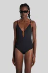 Diesel Ufby-oval-d-bodysuit Body In Black Polyester In Black