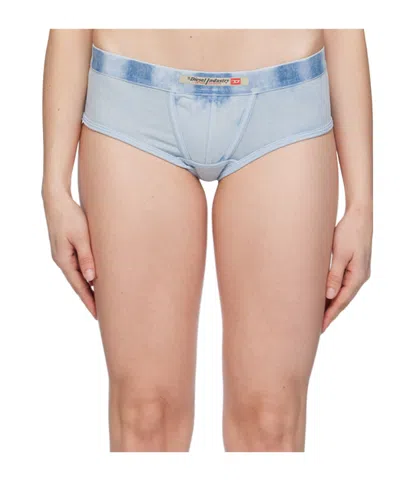 Diesel Ufpn-clodia Logo Panties In Blue