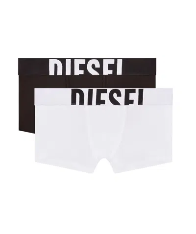 Diesel Ufpn-sport-boy-short Boxers (pack Of Two) In Black