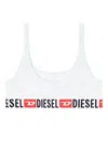 Diesel Ufsb Oriba Logo Detail Bra In White
