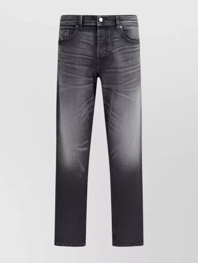 Diesel Ultimate Denim Jeans Faded Effect In Black