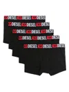Diesel Umbx-damien Boxers (pack Of Five) In Black