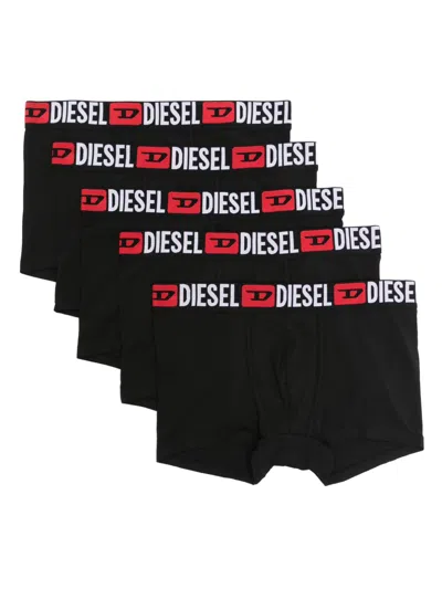 Diesel Umbx-damien Boxers (pack Of Five) In Black