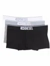 Diesel Black Cotton Polyamide Polyester Underwear In Multi