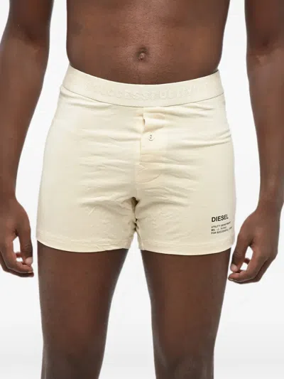 Diesel Umbx-starkie Logo-print Boxers In White