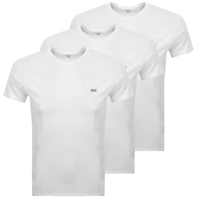 Diesel Umtee Jake 3 Pack T Shirts White
