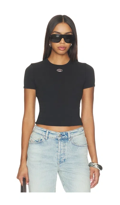Diesel Uncutie Long T-shirt In Black