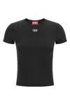 Diesel Uncutieslong-od T-shirt In Black