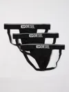 Diesel 3-pack Jock Straps In Black In Black 1