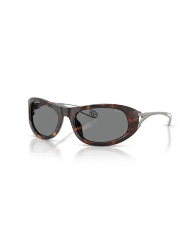 Diesel Unisex Cat Eye Sunglasses, Dl2007u In Brown