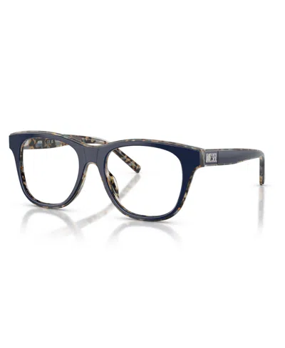 Diesel Unisex Eyeglasses, Dl4026u In Top Blue,blue Havana