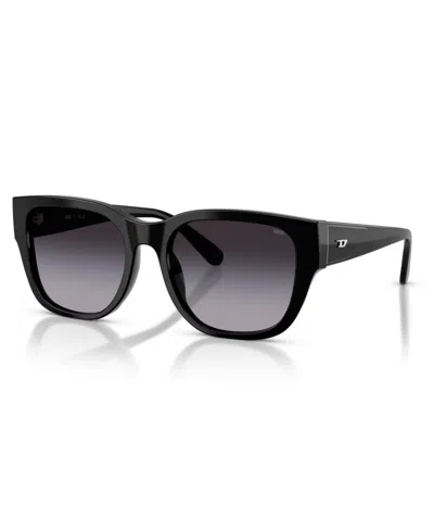Diesel Unisex Large Sunglasses, Dl2005 In Shiny Black