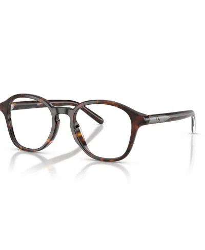 Diesel Unisex Phantos Eyeglasses, Dl4025u In Brown