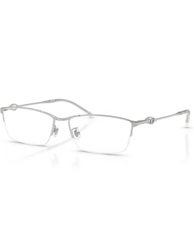 Diesel Unisex Rectangle Eyeglasses, Dl5011d In Silver