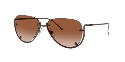 Diesel Unisex Sunglass Dl1003 In Gradient Brown