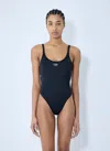 Diesel Black Microfibre Megan-utlt Bodysuit In Black