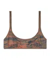 Diesel Ut-bra-top-utlt Camo-print Bikini Top