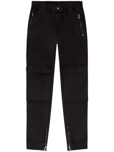 DIESEL DIESEL UTILITY CARGO TROUSERS WITH ADJUSTABLE WAISTBAND AND MULTIPLE POCKETS