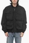 Diesel Utility J-stain Bomber With Cuffs In Black