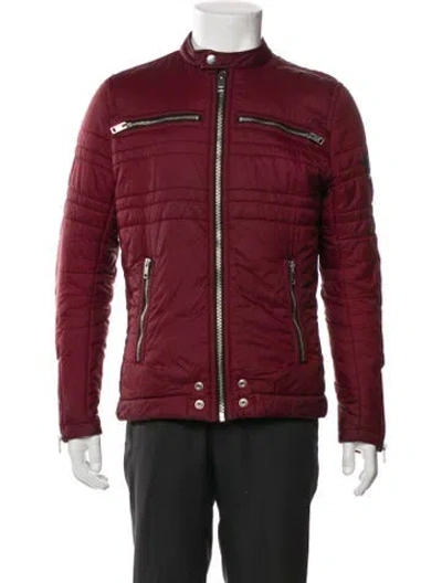 Pre-owned Diesel Utility Jacket In Burgundy