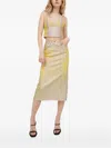 Diesel V-neck Strap Top In Multi