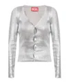 Diesel V-neck Sweater In White