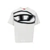 Diesel T-shirt With Maxi Oval D In White