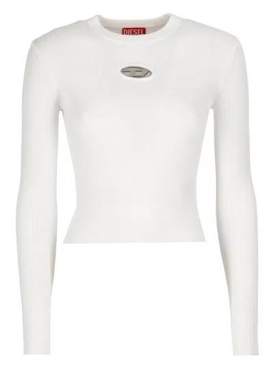 DIESEL M-VALARI OVAL RIB-KNIT TOP