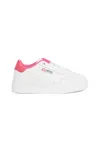 Diesel Vaneela Leather Sneakers In Pink