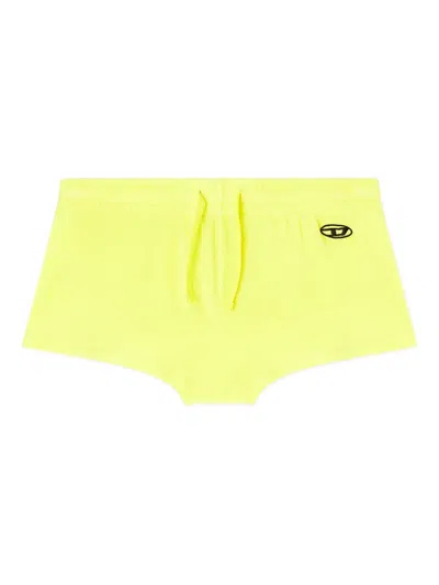 Diesel Vanessa-d-pop Drawstring Shorts In Yellow
