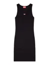 Diesel D-tank-long-d Short Tank Dress In Black