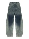 Diesel High-rise Wide Barrel Jeans In Blue
