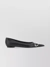 Diesel D-venus-ballerina Flats In Nappa Leather In Black