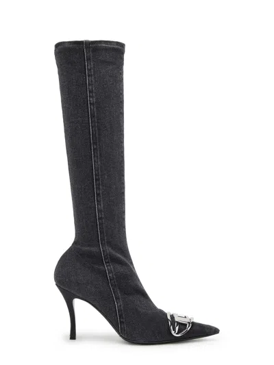 Diesel Venus Boots In Black