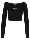 Diesel Top In Viscose Yarn From Responsibly Managed Forests In Black