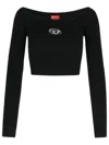 Diesel Top In Viscose Yarn From Responsibly Managed Forests In Black