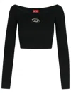 Diesel Top In Viscose Yarn From Responsibly Managed Forests In Black